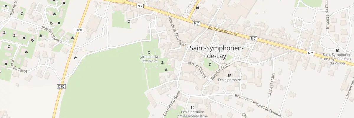 Plan du 5747 Pl de l’Eglise à Saint-Symphorien-de-Lay