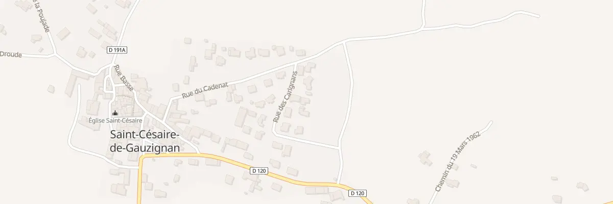 Plan du 196 Rue des Carignans à Saint-Césaire-de-Gauzignan