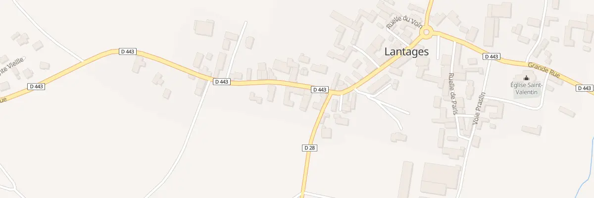 Plan du 20 Rue Grande Rue à Lantages