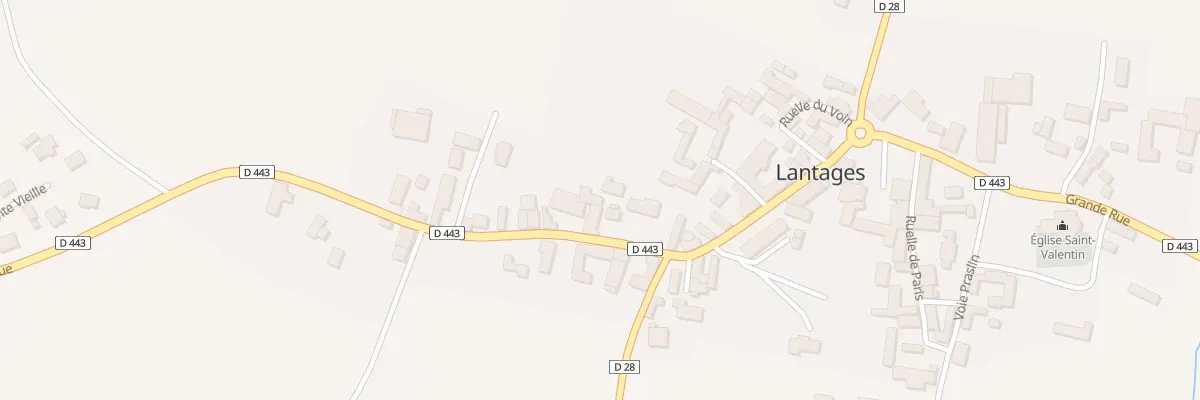 Plan du 17 Rue Grande Rue à Lantages