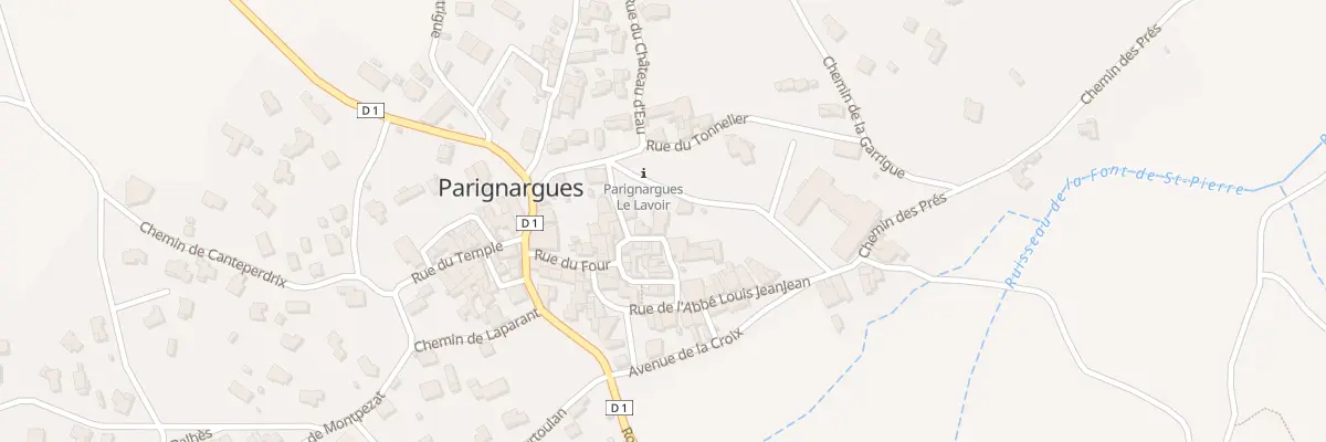Plan du 7 Rue de l’Église à Parignargues