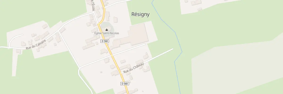 Plan du 1A Rue du Château à Résigny