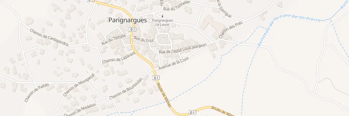 Plan du 6 Rue de l’Abbé Louis Jeanjean à Parignargues