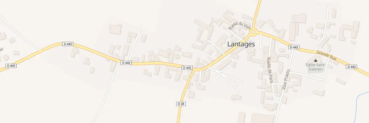Plan du 19 Rue Grande Rue à Lantages