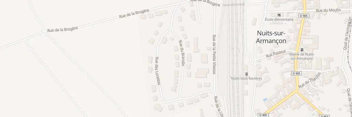 Plan du 9 Rue du Brandin à Nuits