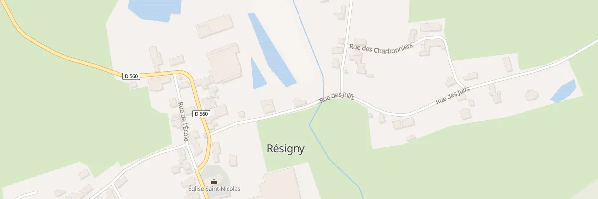 Plan du 1 Rue des Juifs à Résigny