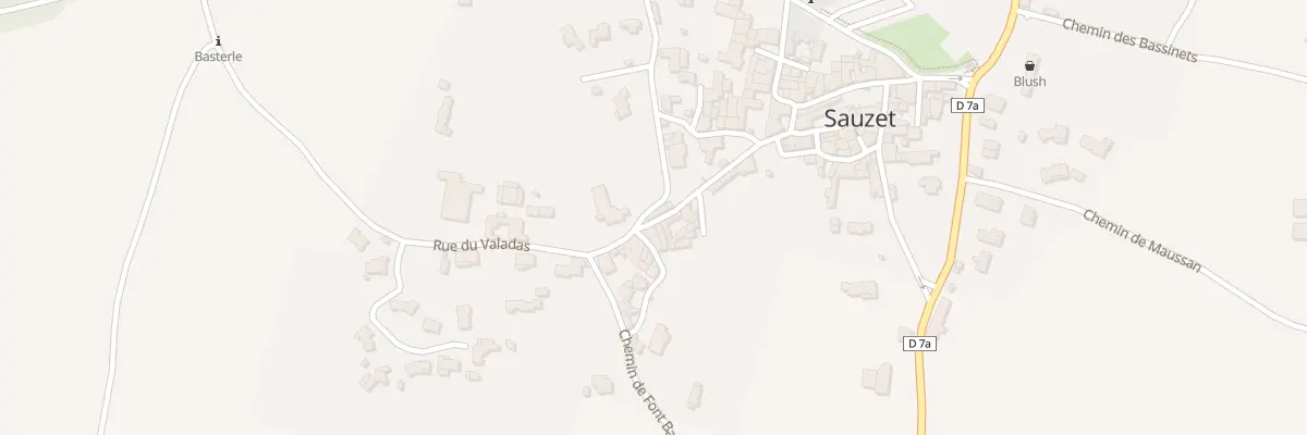 Plan du 323 Rue du Valadas à Sauzet