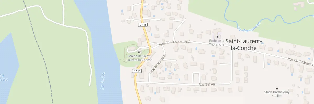 Plan du 44 Rue Beaurivage à Saint-Laurent-la-Conche
