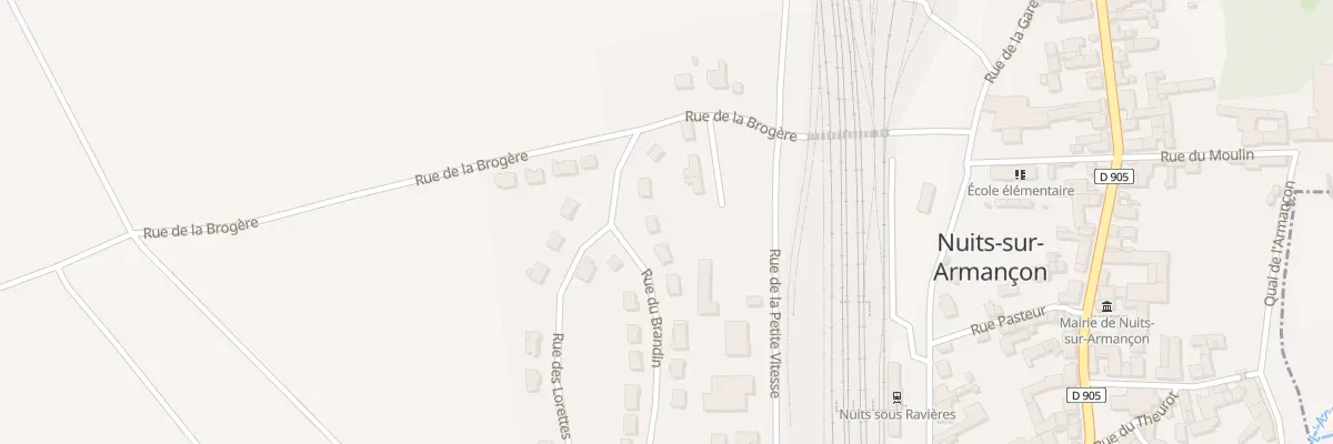 Plan du 6 Rue du Brandin à Nuits