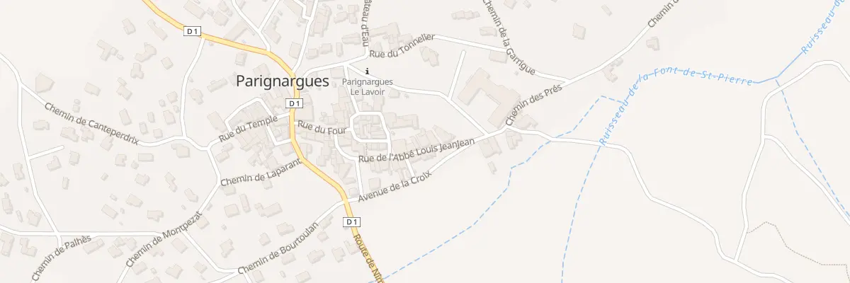 Plan du 11 Rue de l’Abbé Louis Jeanjean à Parignargues