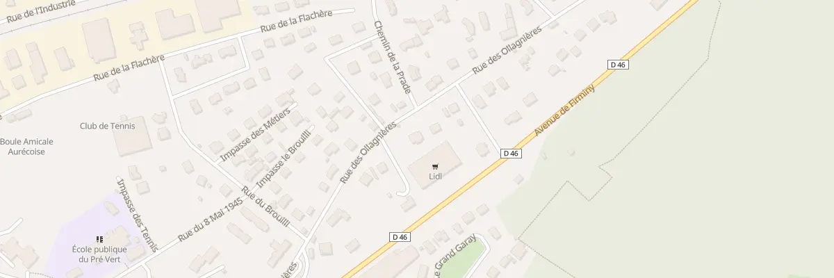 Plan du 342 Rue des Ollagnières à Aurec-sur-Loire