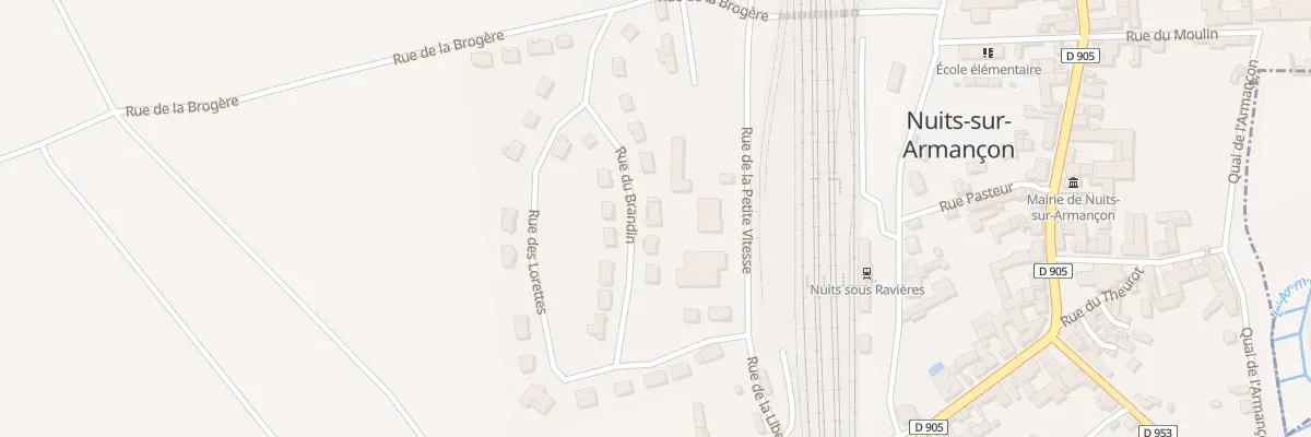 Plan du 14 Rue du Brandin à Nuits