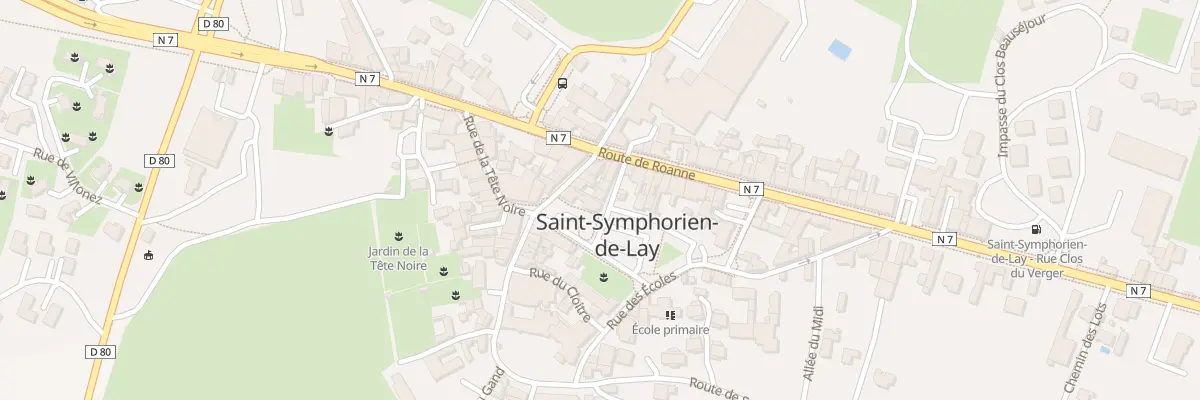 Plan du 2 Rue du Monument à Saint-Symphorien-de-Lay