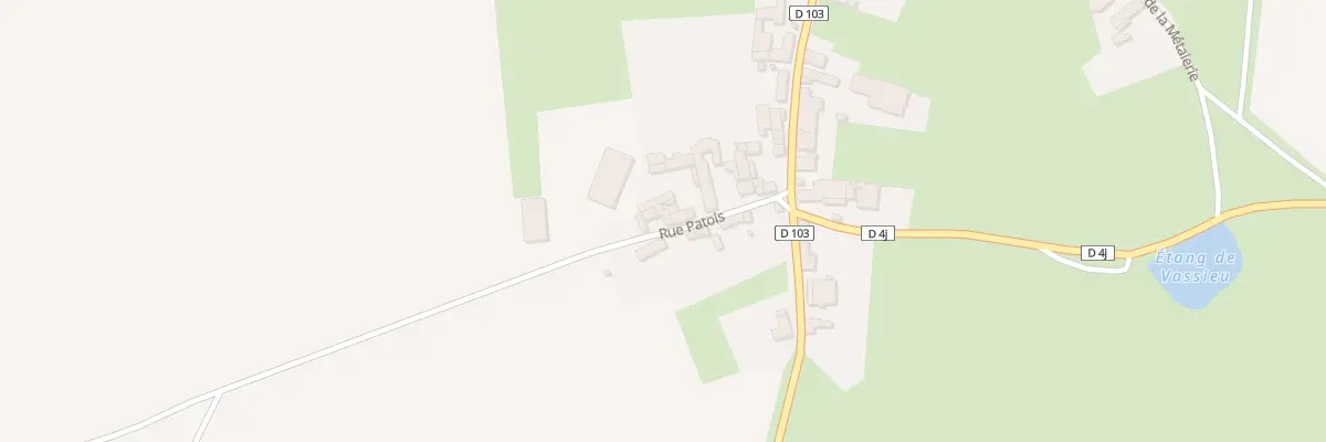 Plan du 12 Rue Patois à Fain-lès-Moutiers