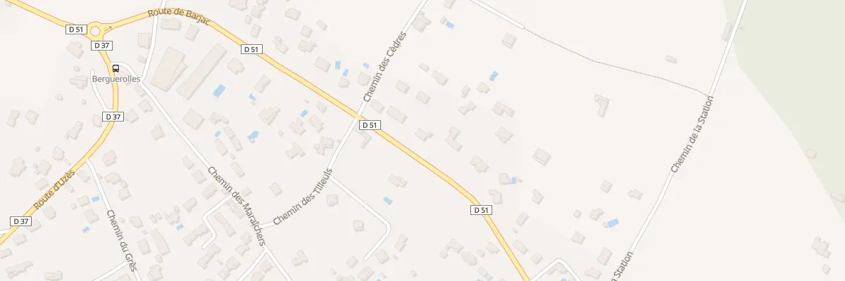 Plan du 425 Rte de Barjac à Saint-Ambroix
