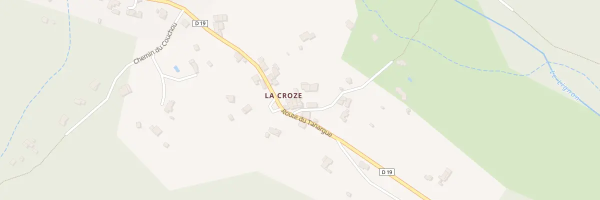 Plan du 33 Che du Champ de la Croze à La Souche