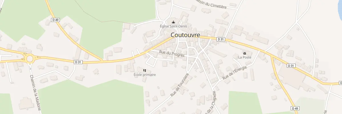Plan du 18 Rue des Ecoles à Coutouvre