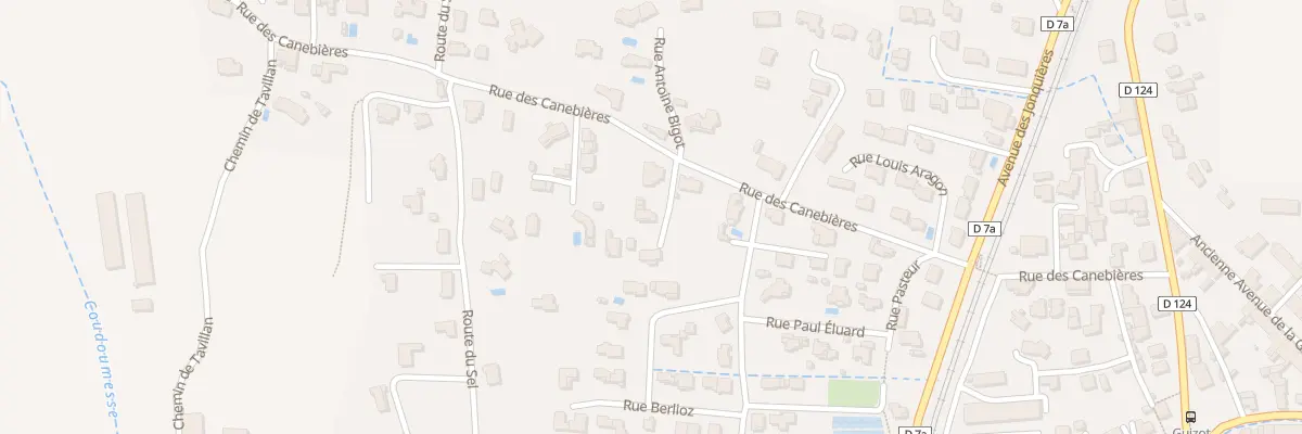 Plan du 13 Rue des Canebières à Saint-Geniès-de-Malgoirès