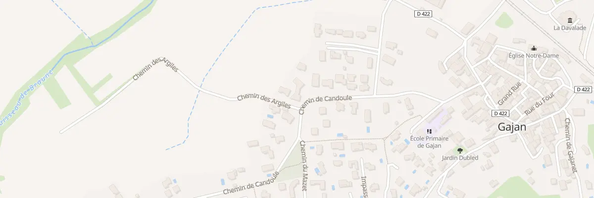 Plan du 292B Che de Candoule à Gajan
