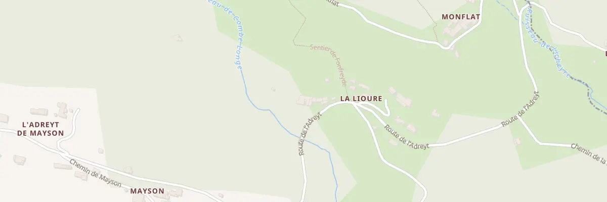 Plan du 1395 Rte de l’Adreyt à La Souche