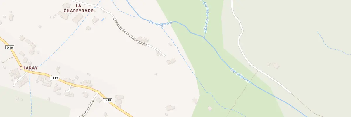 Plan du 860 Che de la Chareyrade à La Souche