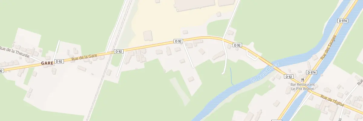 Plan du 15 Rue de la Gare à Palinges