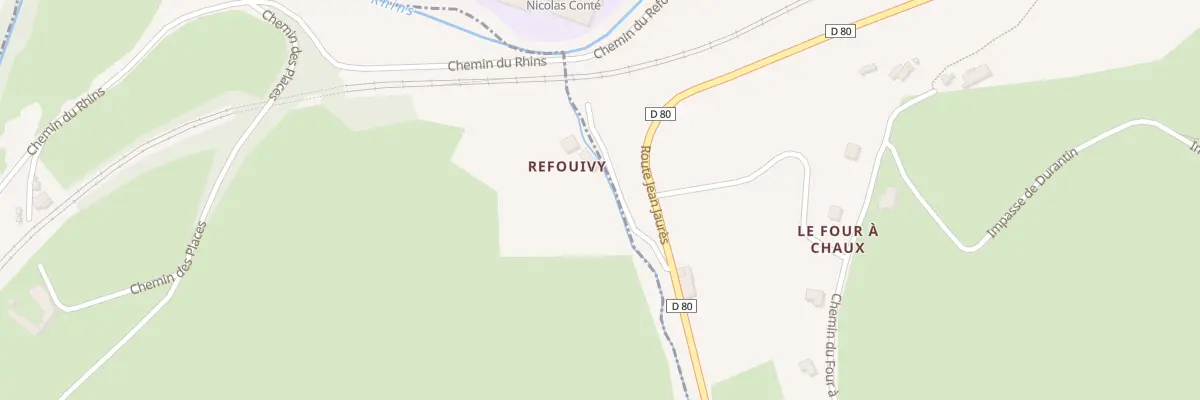 Plan du 5421 Rte de Régny à Saint-Symphorien-de-Lay