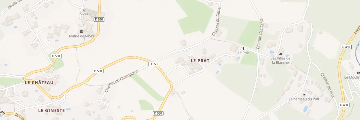 Plan du 5059 Le Prat à Ribes