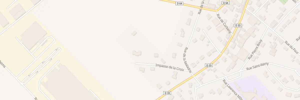 Plan du 2 Imp de la Croix à Beine-Nauroy