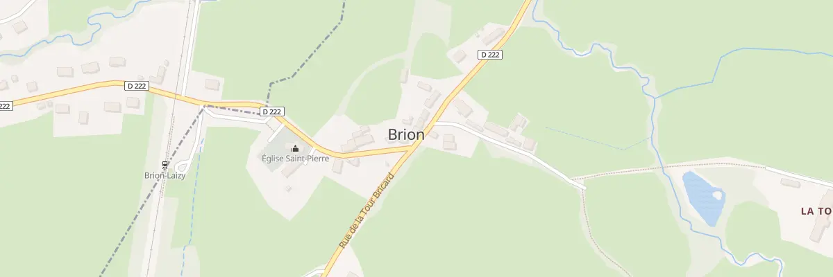 Plan du 9 Rte du Bourg à Brion