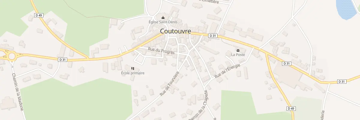 Plan du 40 Rue du Calvaire à Coutouvre
