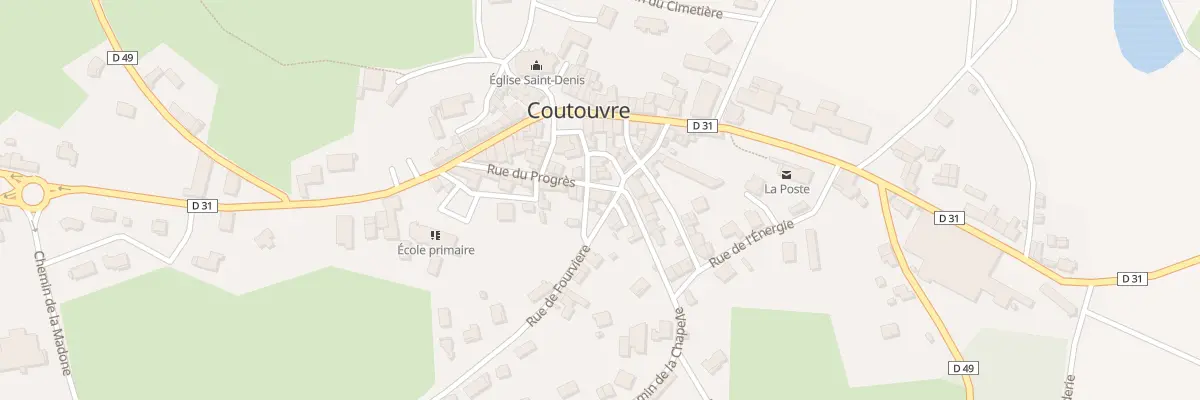 Plan du 8 Rue du Progrès à Coutouvre