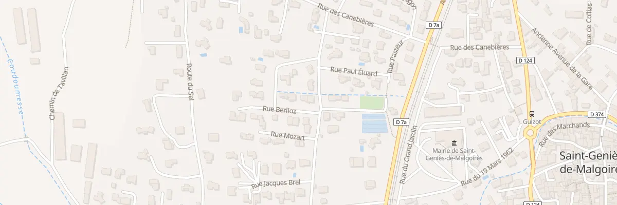Plan du 2 Rue Berlioz à Saint-Geniès-de-Malgoirès