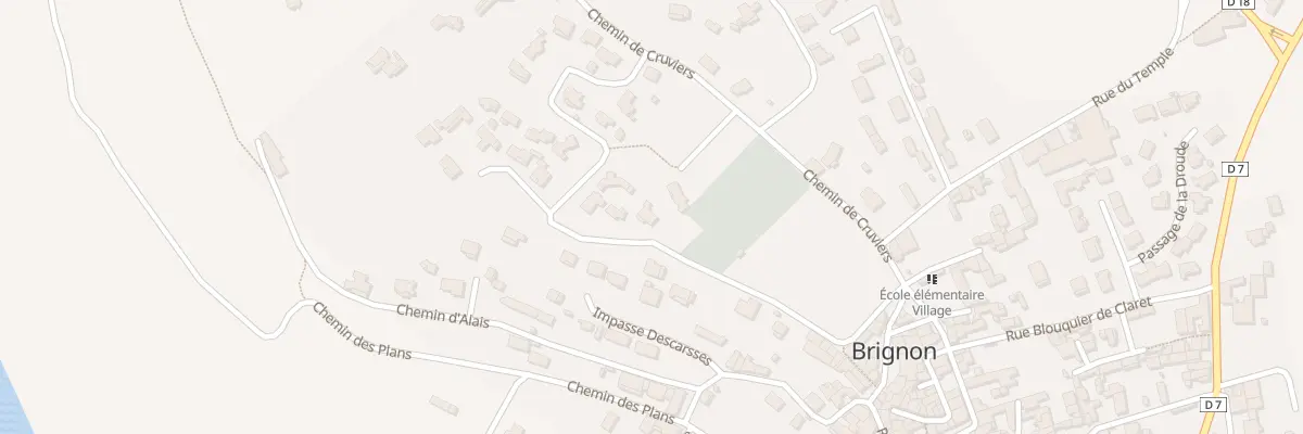 Plan du 5729 Che de Brienne à Brignon