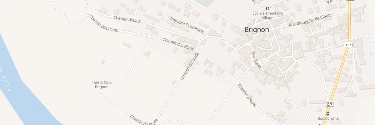 Plan du 4 Che du Stade à Brignon