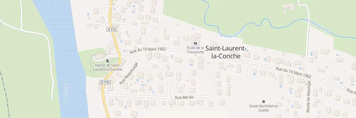Plan du 172 Rue de la Thoranche à Saint-Laurent-la-Conche
