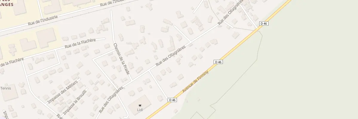 Plan du 502 Rue des Ollagnières à Aurec-sur-Loire