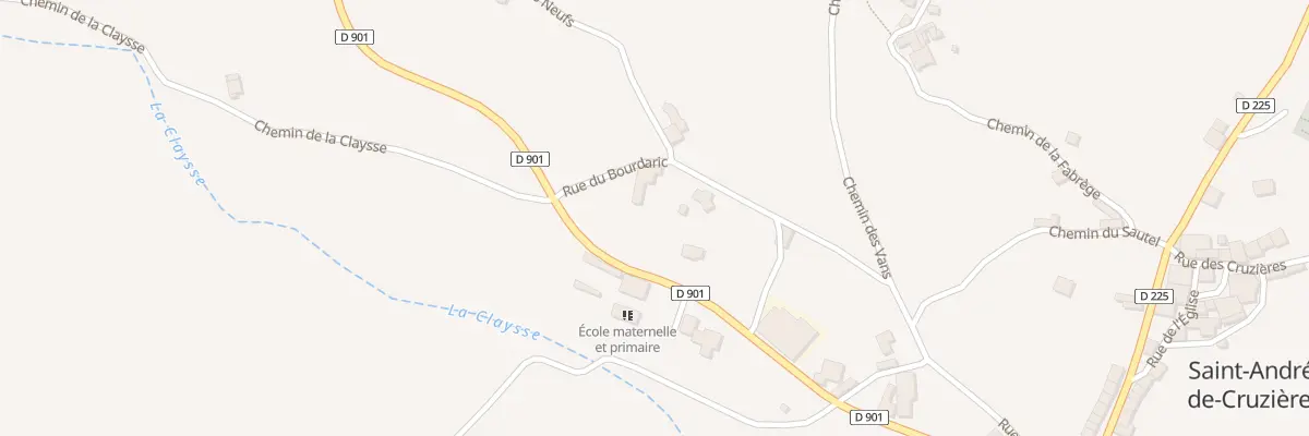 Plan du 455 Rue du Bourdaric à Saint-André-de-Cruzières
