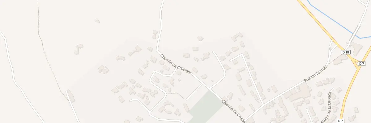 Plan du 206 Che de Cruviers à Brignon