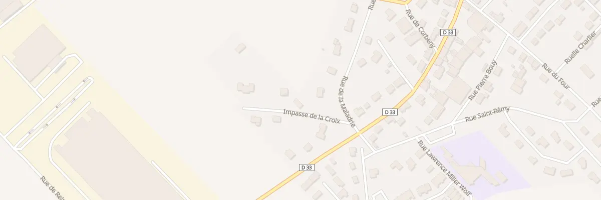 Plan du 2B Imp de la Croix à Beine-Nauroy