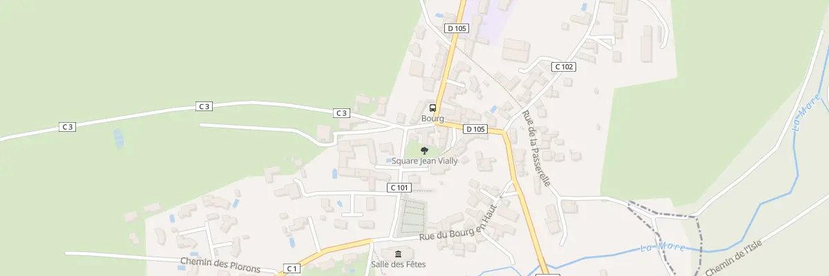 Plan du 5090 Rue du Bourg en Haut à Boisset-lès-Montrond