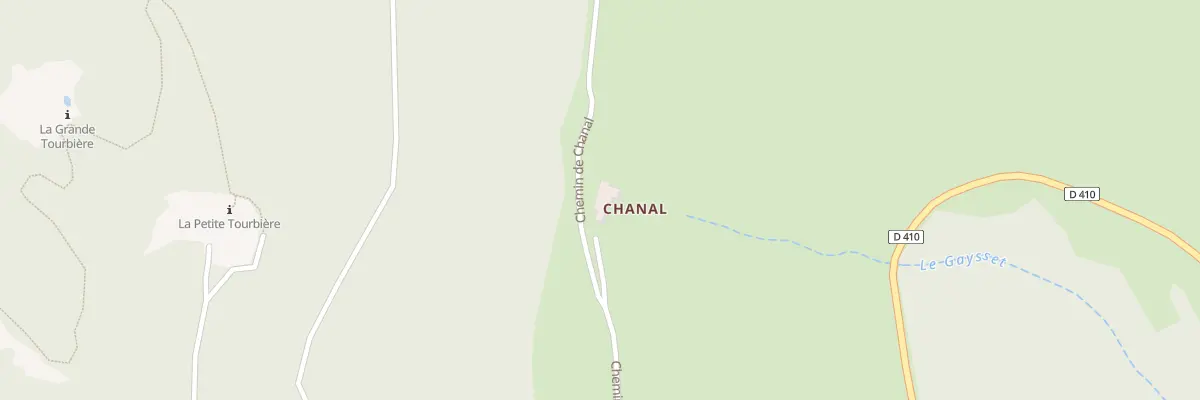 Plan du 5003 Chanal et Les Peyres à La Rochette
