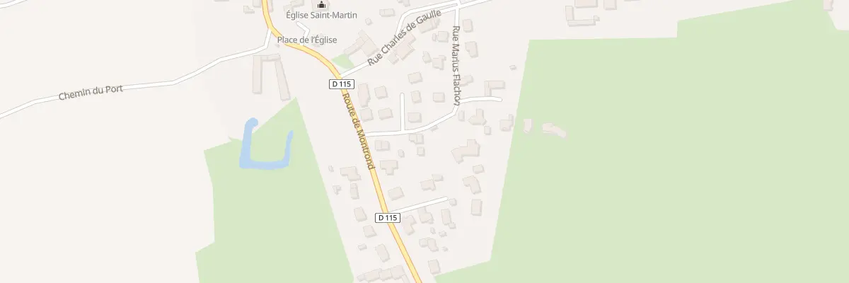 Plan du 70 Rue Marius Flachon à Marclopt