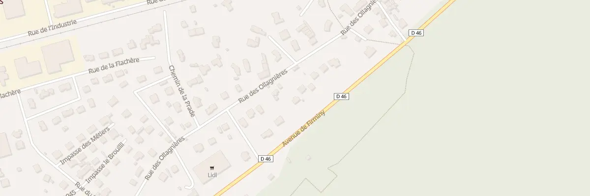 Plan du 516 Rue des Ollagnières à Aurec-sur-Loire