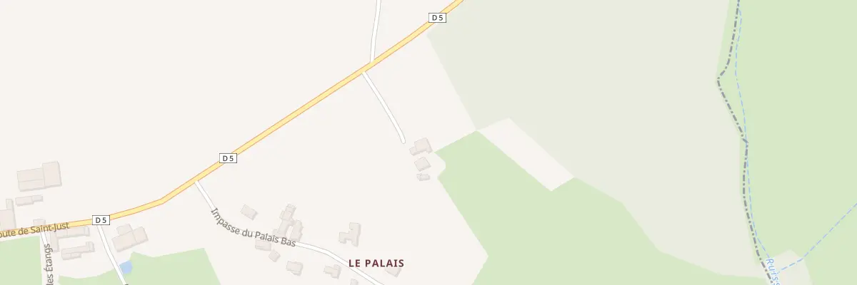 Plan du 5121 Le Palais à Saint-Marcel-de-Félines