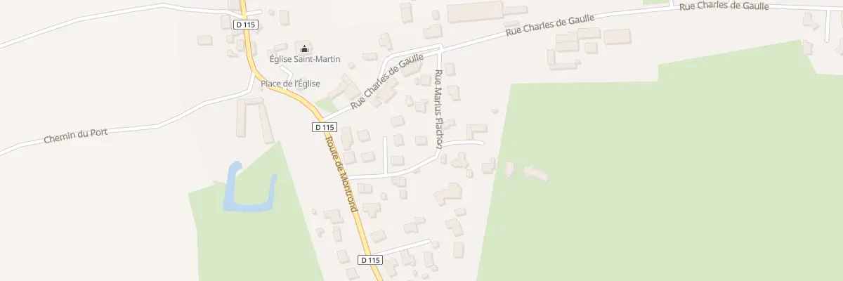 Plan du 100 Rue Marius Flachon à Marclopt