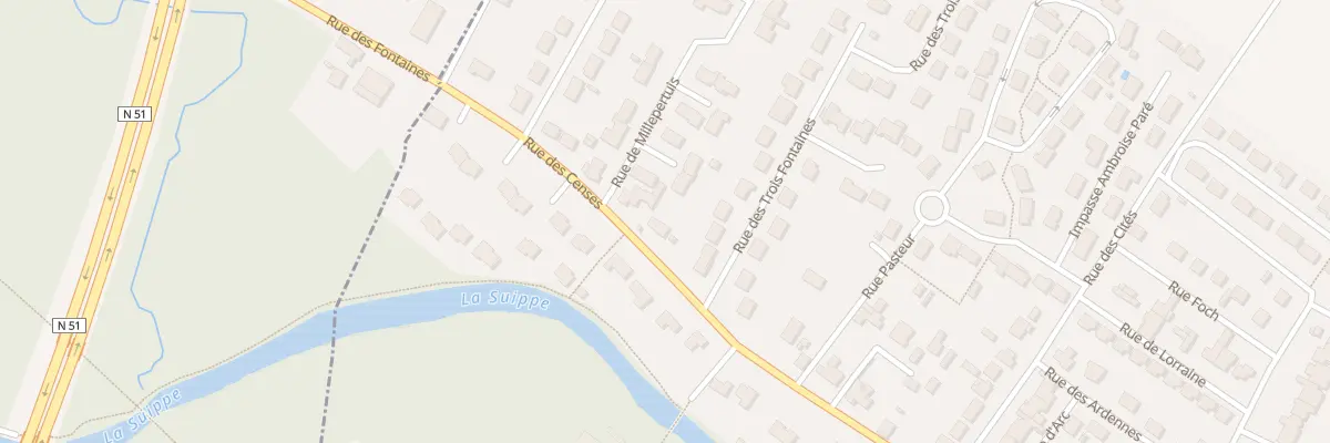 Plan du 72 Rue des Censes à Warmeriville