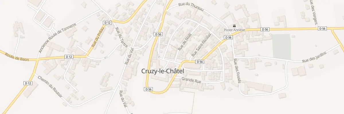 Plan du 1 Rue de Noel à Cruzy-le-Châtel