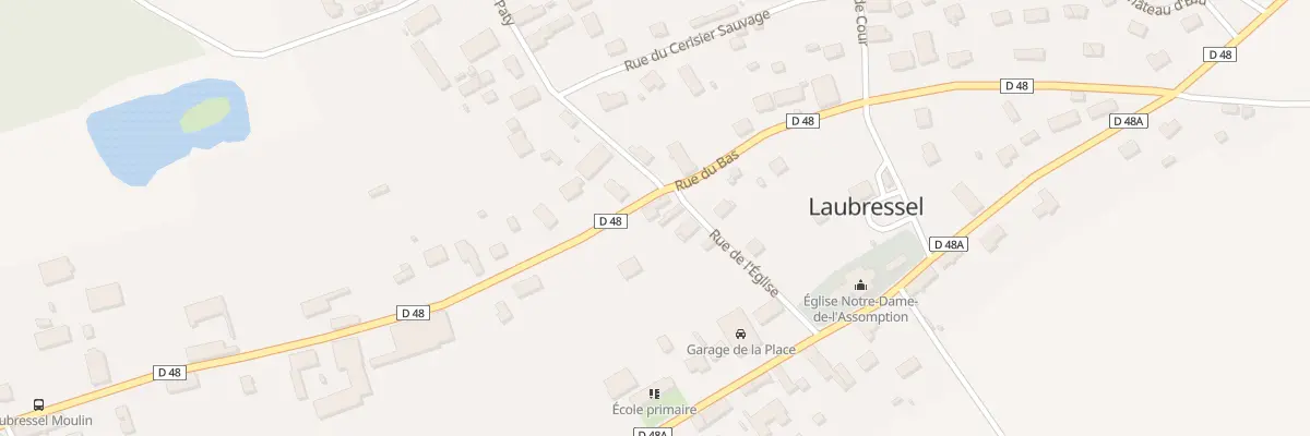Plan du 2 Rue de l’Eglise à Laubressel