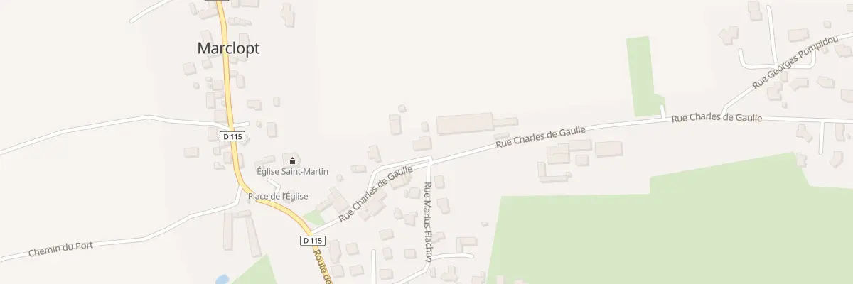 Plan du 169 Rue Charles de Gaulle à Marclopt